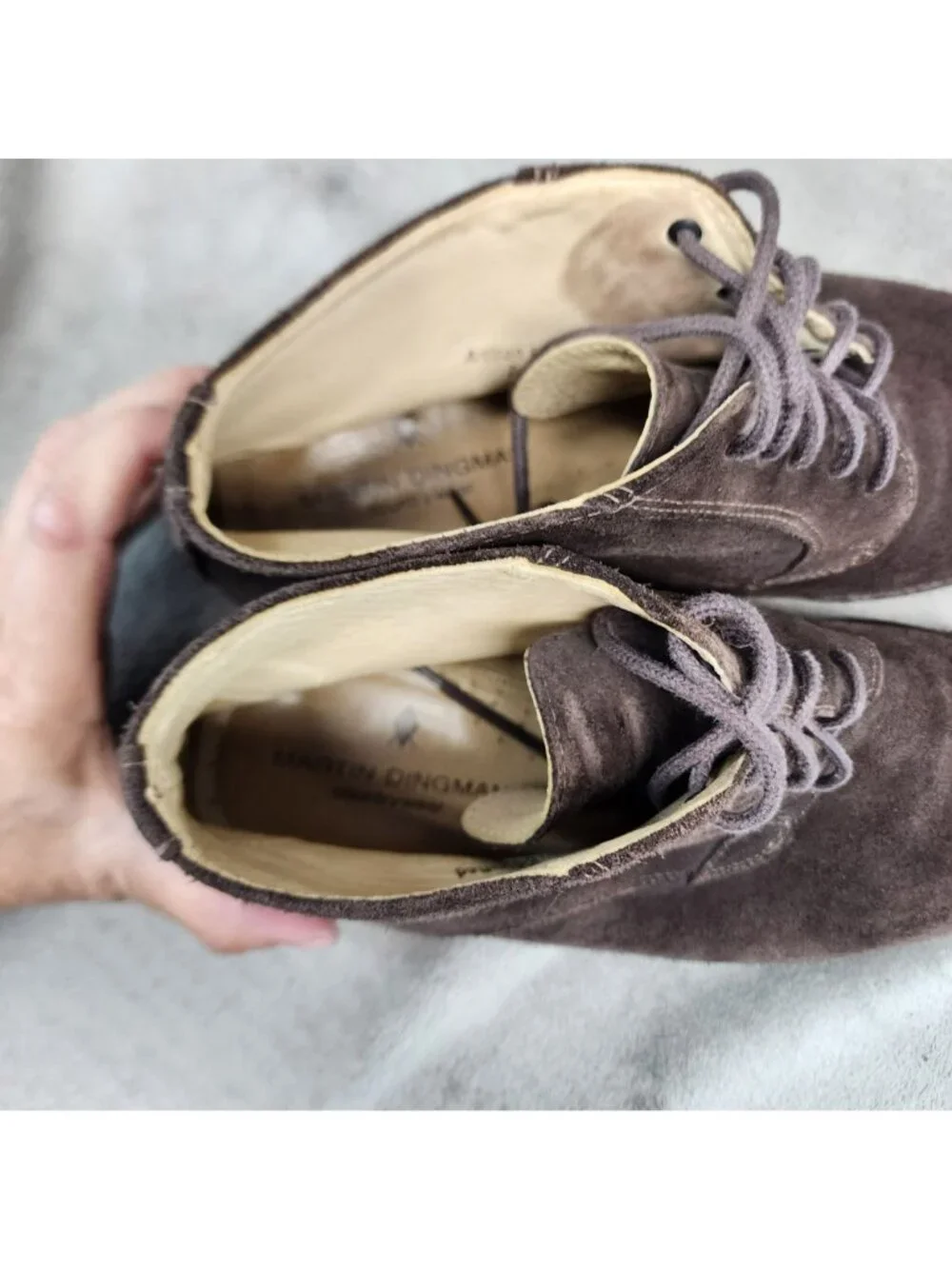 Martin Dingman Shoes Mens Size 11.5 Brown Suede Lace Up Chukka Boots *Read*